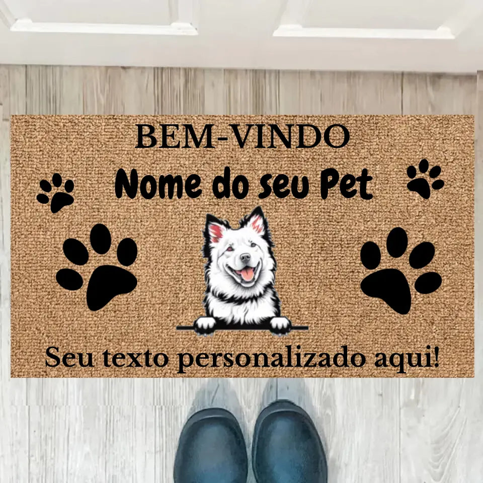 TAPETE DE BOAS-VINDAS PERSONALIZADO PARA SEU PET