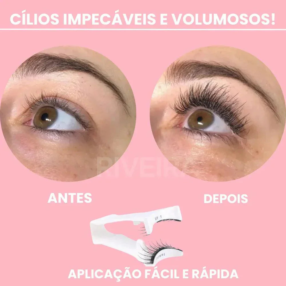 Cílios magnéticos Reutilizáveis Eyelashes™ + Aplicador de brinde