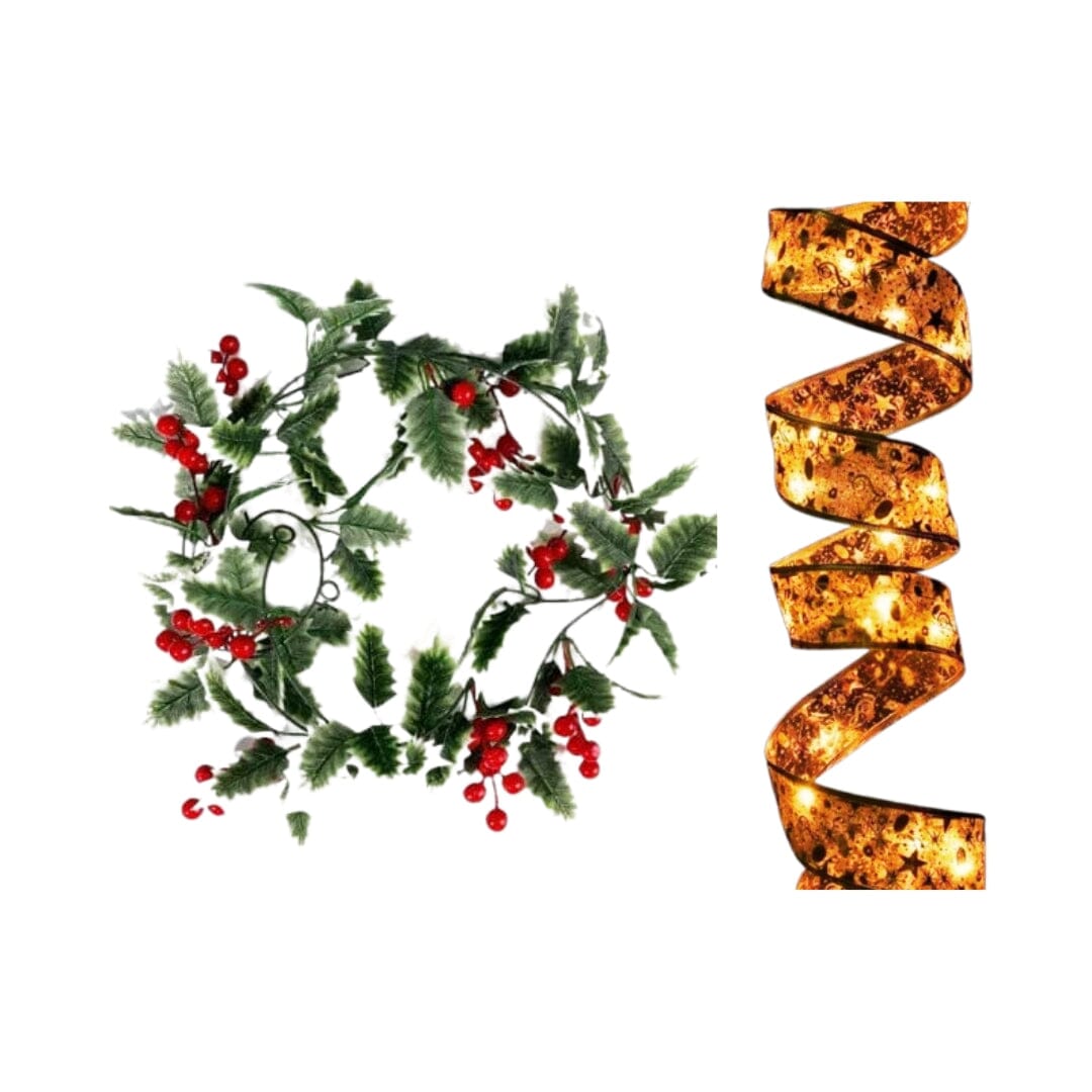 Guirlanda de Natal com Pisca Pisca LED