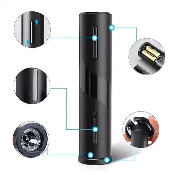 Kit Abridor de Vinhos Elétrico - Cazehn