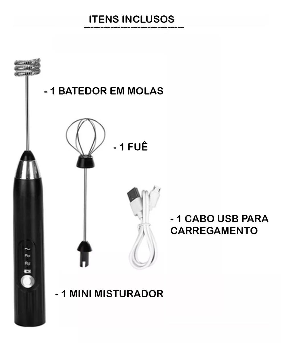 Misturador De Bebidas 2 Em 1 Elétrico - Últimas Unidades! 🔥