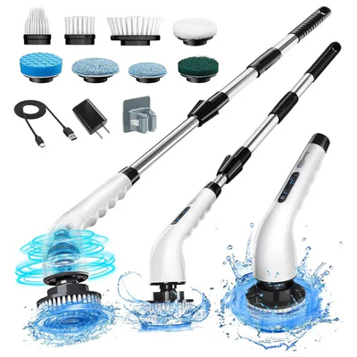 Escova Elétrica Recarregável 9 Em 1 Limpeza - Azzary